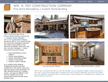 Tablet Screenshot of billfryconstruction.com